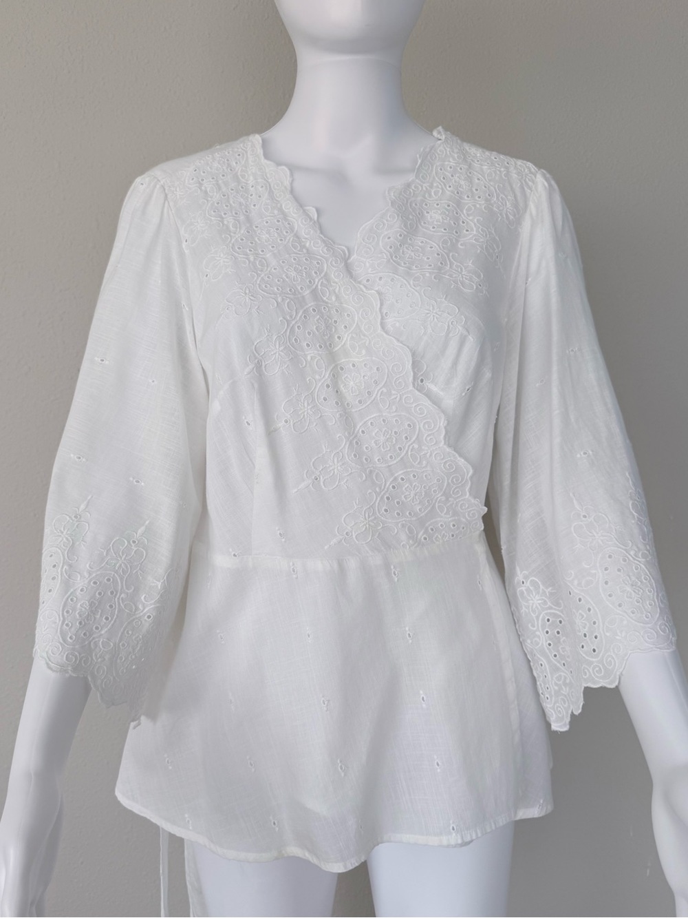 Anthropologie Meadow Rue White Blouse